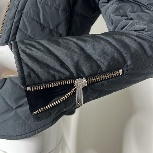 Emporio Armani Sz 40 US 6 Fitted Double Zipper Puffer Jacket - Picture 6 of 10